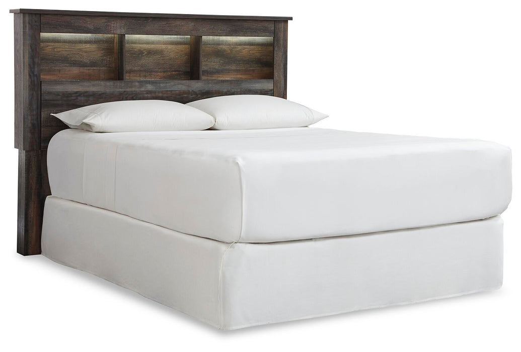 Drystan Queen Bookcase Headboard, Dresser, Mirror, Chest and Nightstand - alternate view 6
