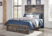 Drystan Full Panel Headboard Bed with Mirrored Dresser - alternate view 2