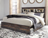 Drystan King Bookcase Bed with 4 Storage Drawers with Mirrored Dresser - alternate view 5