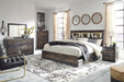 Drystan King Bookcase Bed with 2 Storage Drawers with Mirrored Dresser, Chest and Nightstand - alternate view 2