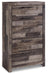 Derekson Queen/Full Panel Headboard Bed with Mirrored Dresser, Chest and Nightstand - alternate view 5
