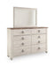Willowton California King Panel Bed with Mirrored Dresser - alternate view 3