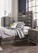 Drystan Full Panel Bed with 4 Storage Drawers with Mirrored Dresser - alternate view 2