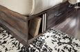 Drystan Full Panel Bed with 4 Storage Drawers with Mirrored Dresser - alternate view 6