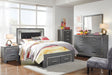 Lodanna Full Panel Bed with 2 Storage Drawers with Mirrored Dresser, Chest and Nightstand - alternate view 2