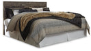 Derekson King Panel Headboard Bed with Mirrored Dresser - alternate view 2