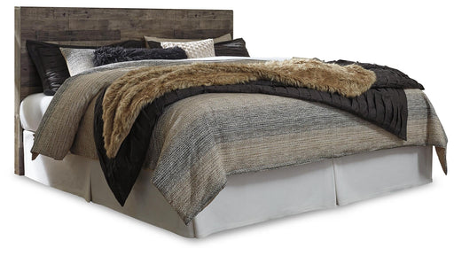 Derekson King Panel Headboard Bed with Mirrored Dresser - alternate view 2