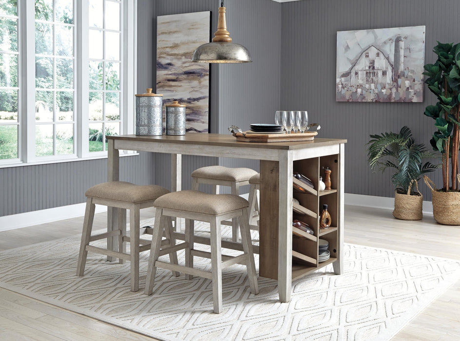 Skempton Counter Height Dining Table and 4 Barstools - alternate view 2