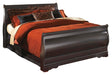 Huey Vineyard Queen Sleigh Bed with Mirrored Dresser - alternate view 3