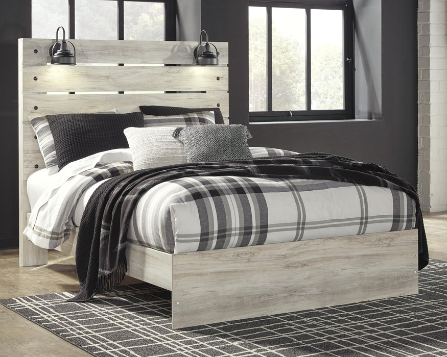 Cambeck Queen Panel Bed with Mirrored Dresser - alternate view 2