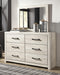 Cambeck Queen Panel Bed with Mirrored Dresser - alternate view 3