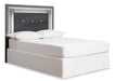 Lodanna Queen/Full Upholstered Panel Headboard Bed with Mirrored Dresser, Chest and Nightstand - alternate view 3