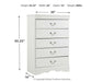 Anarasia Full Sleigh Headboard, Dresser, Mirror, Chest and Nightstand - alternate view 7