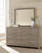 Culverbach Full Panel Bed with Mirrored Dresser - alternate view 5