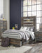 Drystan Twin Panel Bed with 4 Storage Drawers, Dresser, Mirror, Chest and Nightstand - alternate view 2