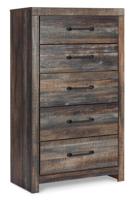Drystan King Panel Bed with Storage with Mirrored Dresser, Chest and Nightstand - alternate view 5