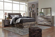 Derekson Queen Panel Bed with 4 Storage Drawers with Mirrored Dresser, Chest and Nightstand - alternate view 11