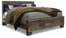Derekson King Panel Bed with Mirrored Dresser - alternate view 2