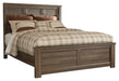 Juararo California King Panel Bed with Mirrored Dresser - alternate view 5