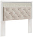 Altyra Queen Panel Headboard Bed with Mirrored Dresser - alternate view 3