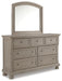 Lettner Queen Panel Bed with Mirrored Dresser, Chest and Nightstand - alternate view 4