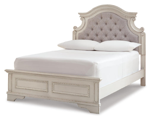 Realyn Full Panel Bed with Mirrored Dresser, Chest and Nightstand - alternate view 2