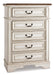 Realyn Full Panel Bed with Mirrored Dresser, Chest and Nightstand - alternate view 4