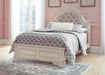 Realyn Full Panel Bed with Mirrored Dresser - alternate view 4
