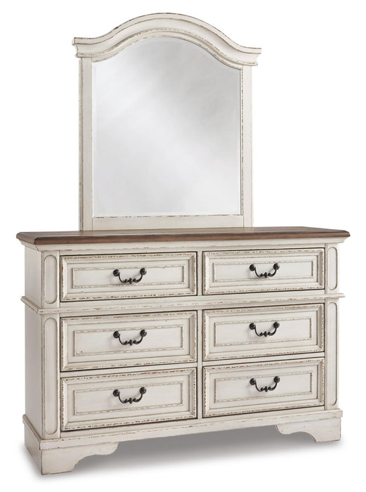 Realyn Twin Panel Bed with Mirrored Dresser, Chest and Nightstand - alternate view 3