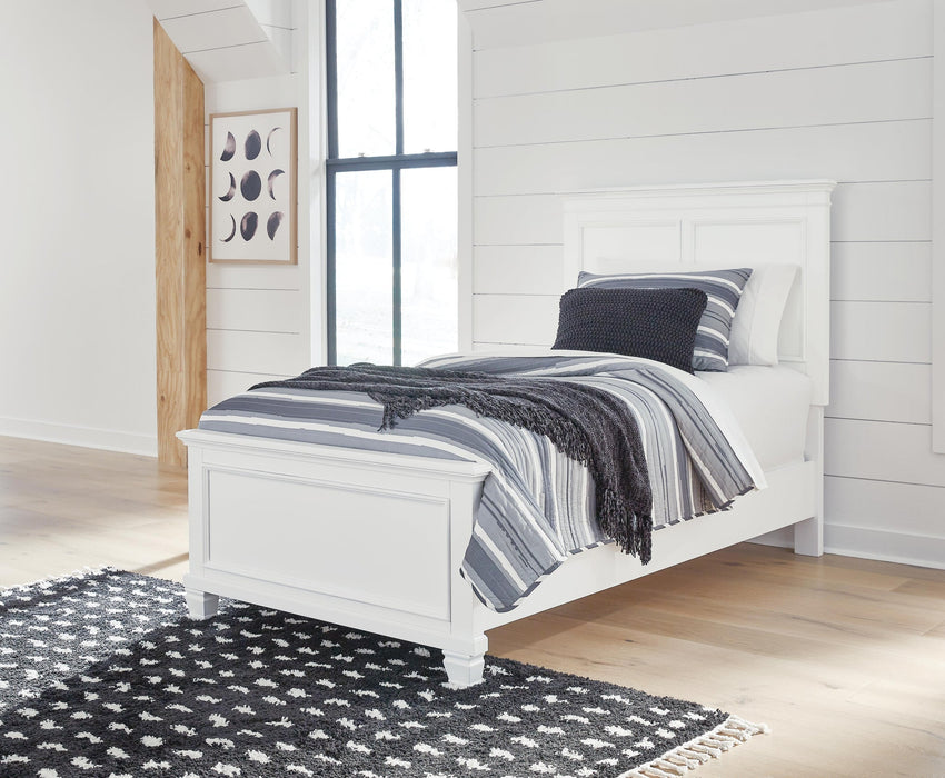 Fortman Twin Panel Bed with Mirrored Dresser and Nightstand - alternate view 17
