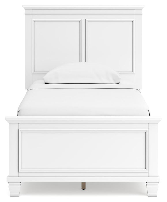 Fortman Twin Panel Bed with Mirrored Dresser - alternate view 6