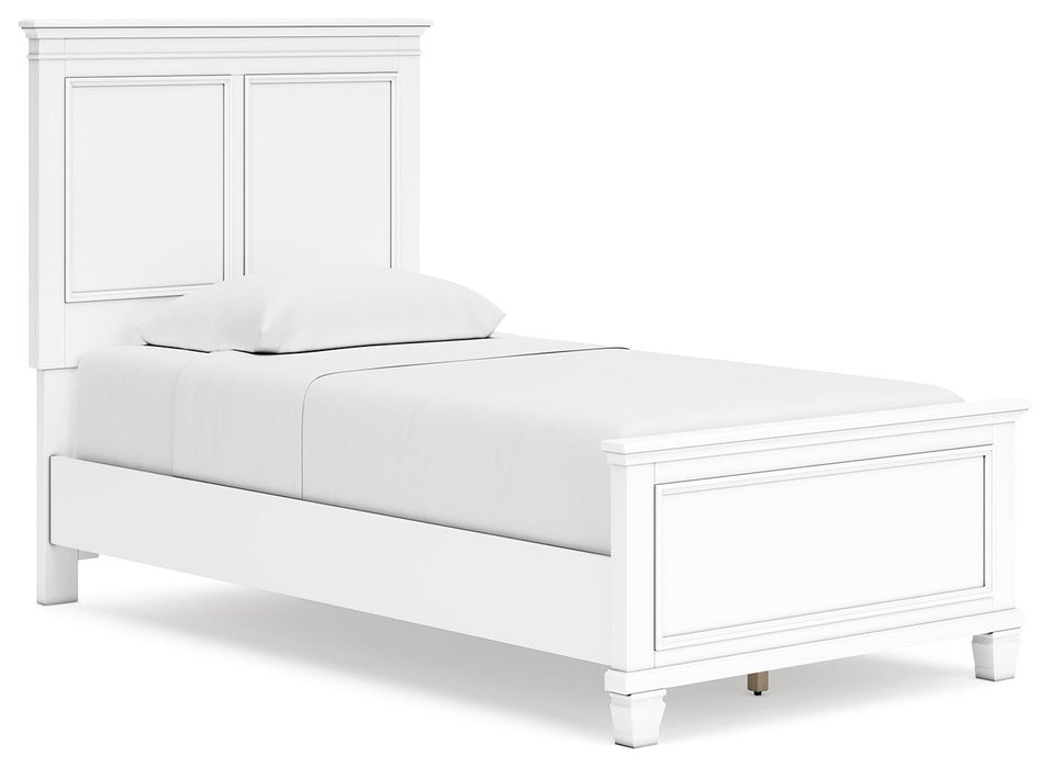 Fortman Twin Panel Bed with Mirrored Dresser - alternate view 7