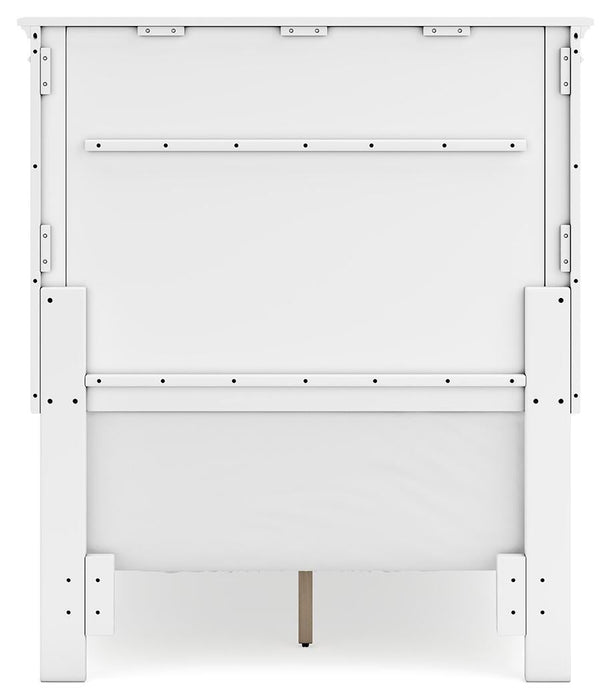 Fortman Twin Panel Bed with Mirrored Dresser - alternate view 8