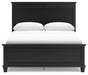 Lanolee Queen Panel Bed with Mirrored Dresser and Nightstand - alternate view 9
