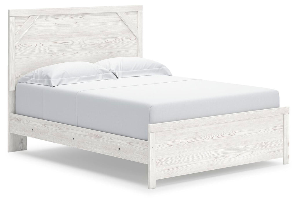 Gerridan Queen Panel Bed with Mirrored Dresser - alternate view 3