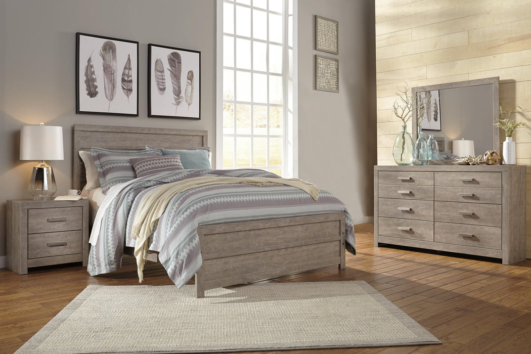 Culverbach Queen Panel Bed with Mirrored Dresser - alternate view 2