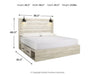 Cambeck King Panel Bed with 2 Storage Drawers with Mirrored Dresser and Nightstand - alternate view 6
