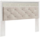 Altyra King Panel Headboard Bed with Mirrored Dresser, Chest and Nightstand - alternate view 3