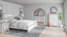 Altyra King Bookcase Headboard Bed with Mirrored Dresser - alternate view 4