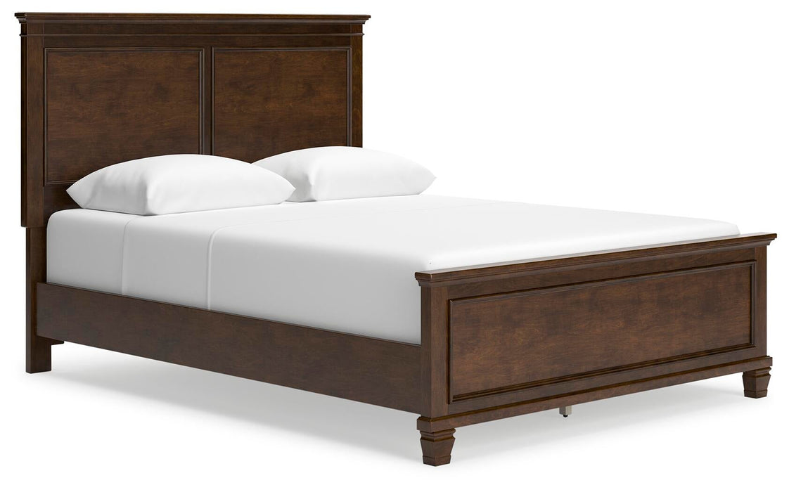 Danabrin Queen Panel Bed with Mirrored Dresser - alternate view 3