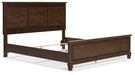 Danabrin California King Panel Bed with Mirrored Dresser and Nightstand - alternate view 9