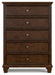 Danabrin Full Panel Bed with Mirrored Dresser, Chest and Nightstand - alternate view 10