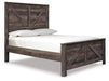 Wynnlow Queen Crossbuck Panel Bed with Mirrored Dresser, Chest and Nightstand - alternate view 6