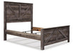 Wynnlow Queen Crossbuck Panel Bed with Mirrored Dresser, Chest and Nightstand - alternate view 5