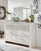 Paxberry Queen Panel Bed with Mirrored Dresser - alternate view 7
