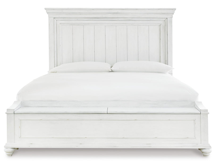 Kanwyn Queen Panel Bed with Mirrored Dresser, Chest and Nightstand - alternate view 3