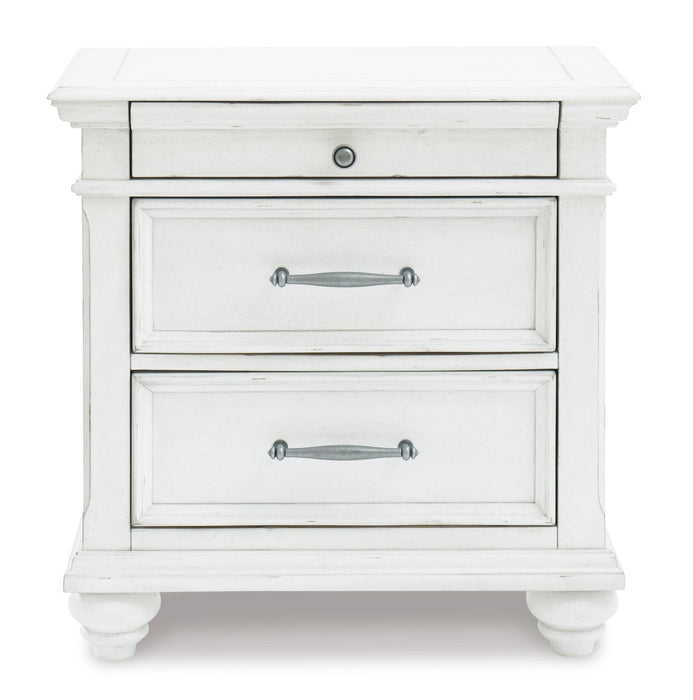 Kanwyn Queen Panel Bed with Mirrored Dresser, Chest and Nightstand - alternate view 6
