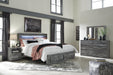 Baystorm King Panel Bed with 2 Storage Drawers with Mirrored Dresser, and Nightstand - alternate view 2