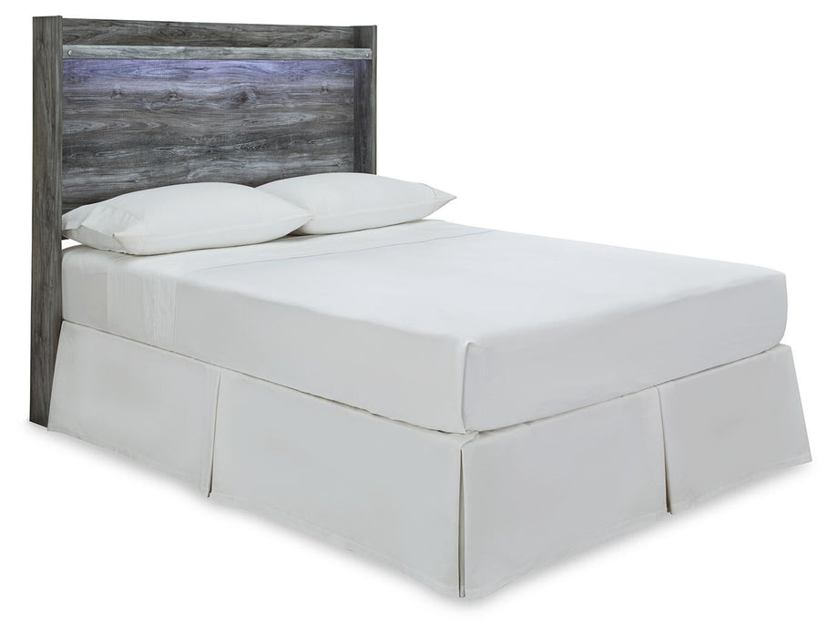 Baystorm Full Panel Headboard with Mirrored Dresser and Nightstand - alternate view 3
