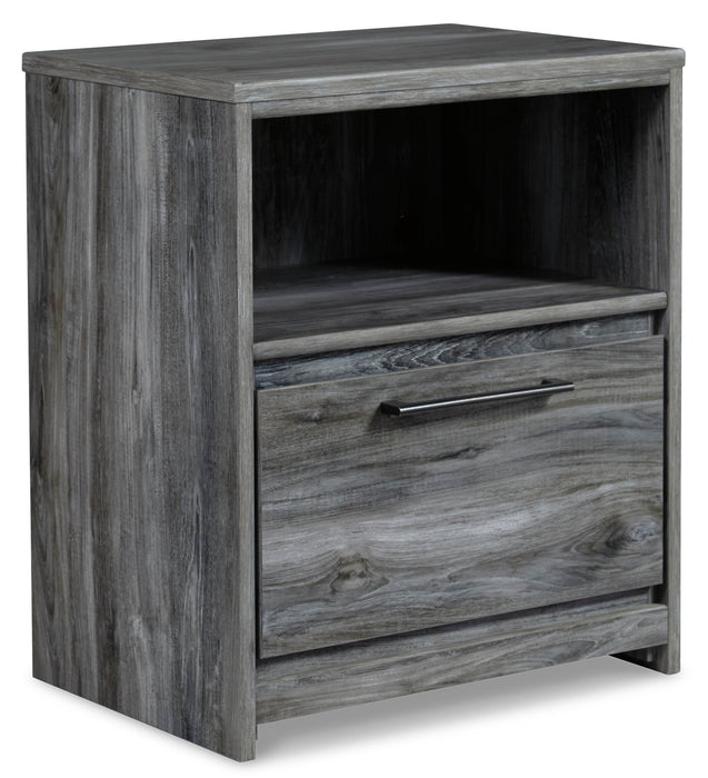 Baystorm Twin Panel Headboard with Mirrored Dresser and Nightstand - alternate view 4